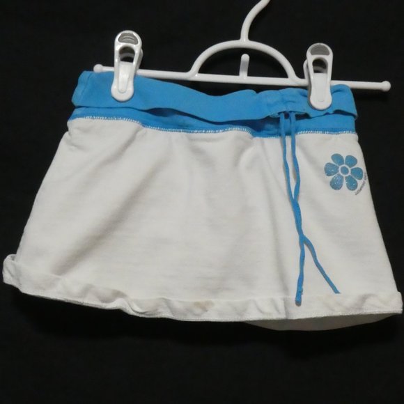 LA SENZA GIRL | large | White Skorts With Blue Waistband, Drawstring and Flower - Picture 2 of 12